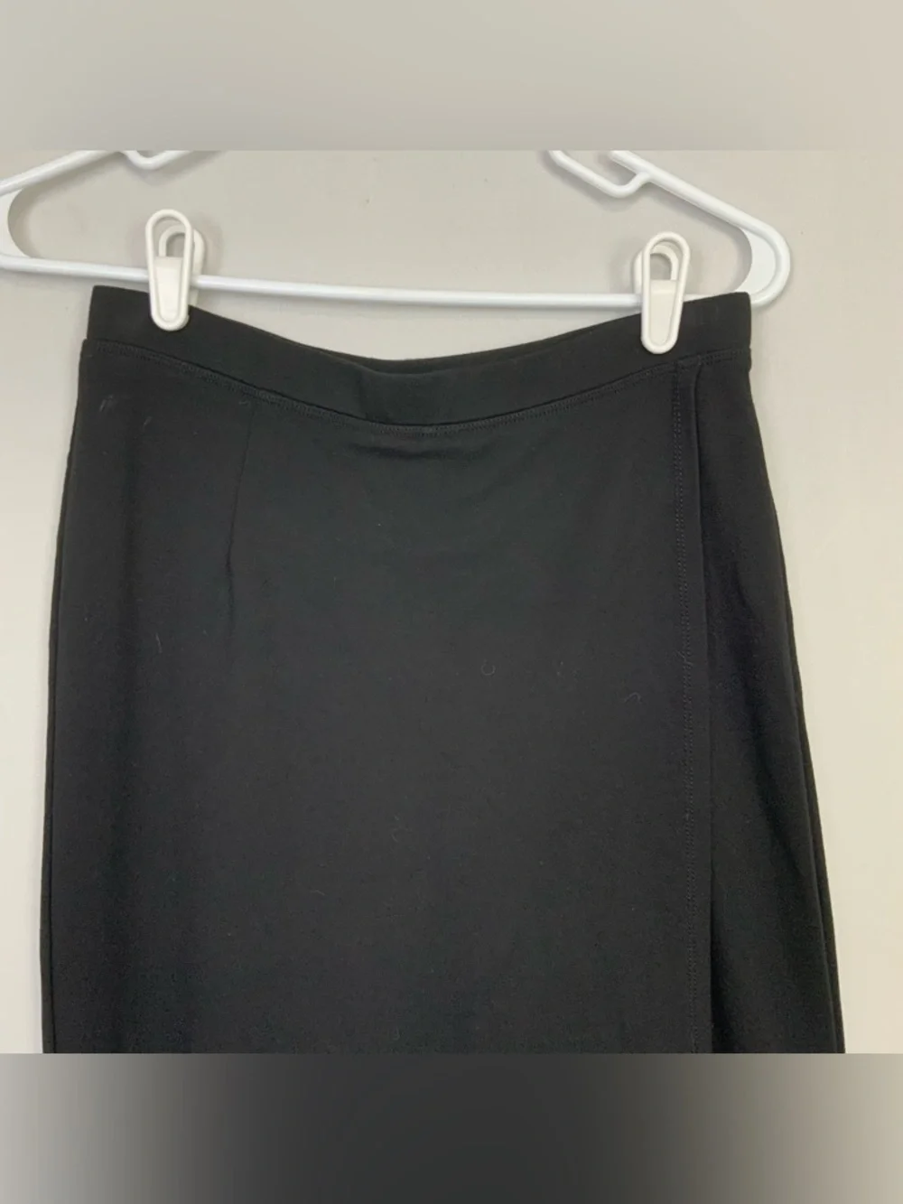 Betabrand‎ Medium The Sassiest Pants Black Skirt Overlay Crop Modest Athleisure